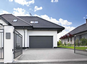 garage door on upmarket house