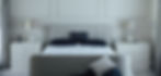 Bed with bedside tables