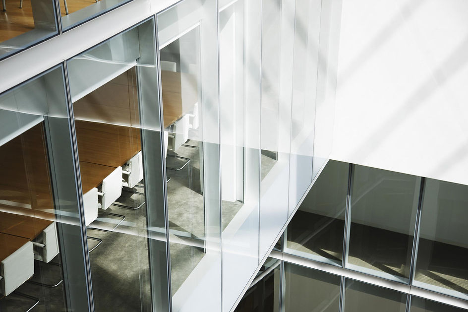 Modern office windows