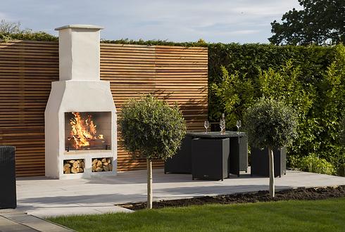 A professional finishing one of his fireplace repairs.