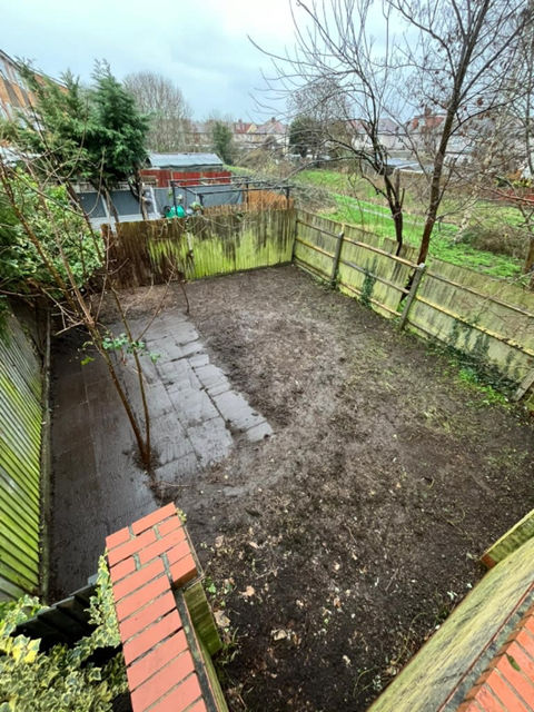 Cleaned back garden