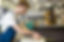 Man working in glass factory