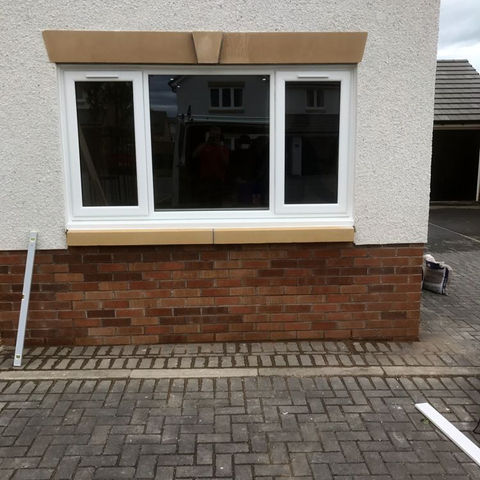 new white windows on a home
