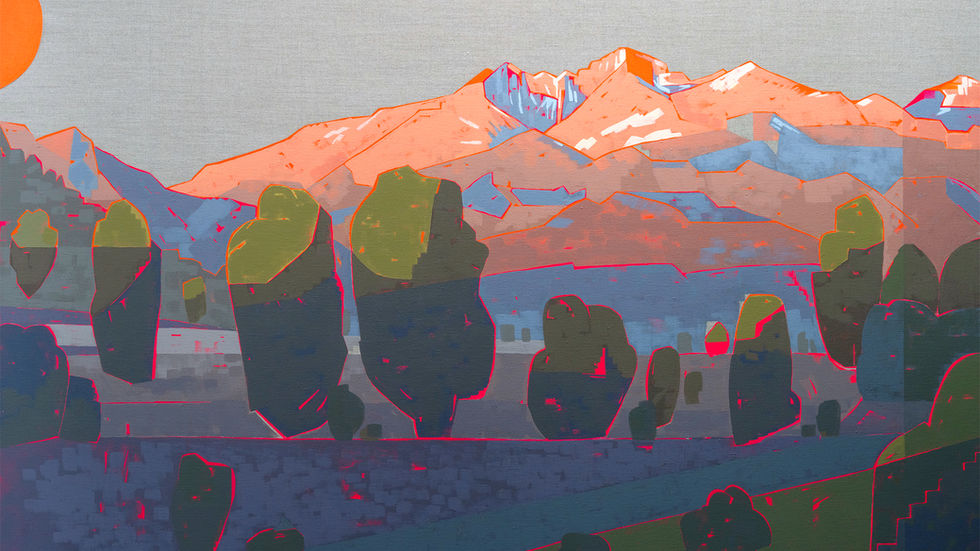 original acrylic landscape painting