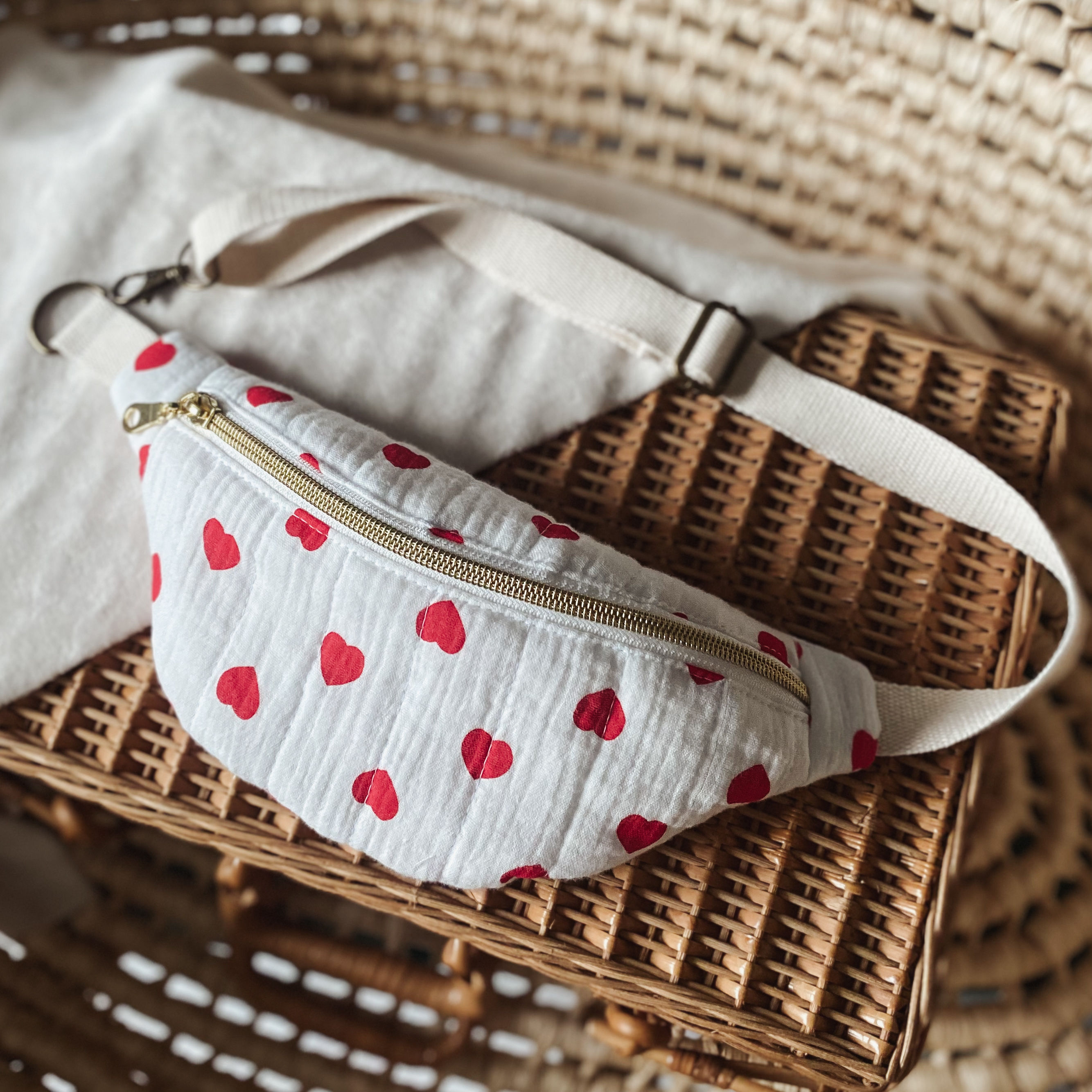 sac banane enfant en double gaze