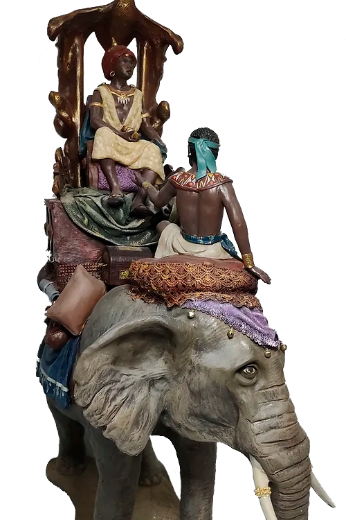 Miniatura: Grupo Rey Baltasar 35cm