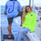 Thumbnail: Blue HOOK Long Sleeve Performance Tee w/ UV Protection