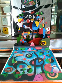 Maqueta sobre pintura El Jardín