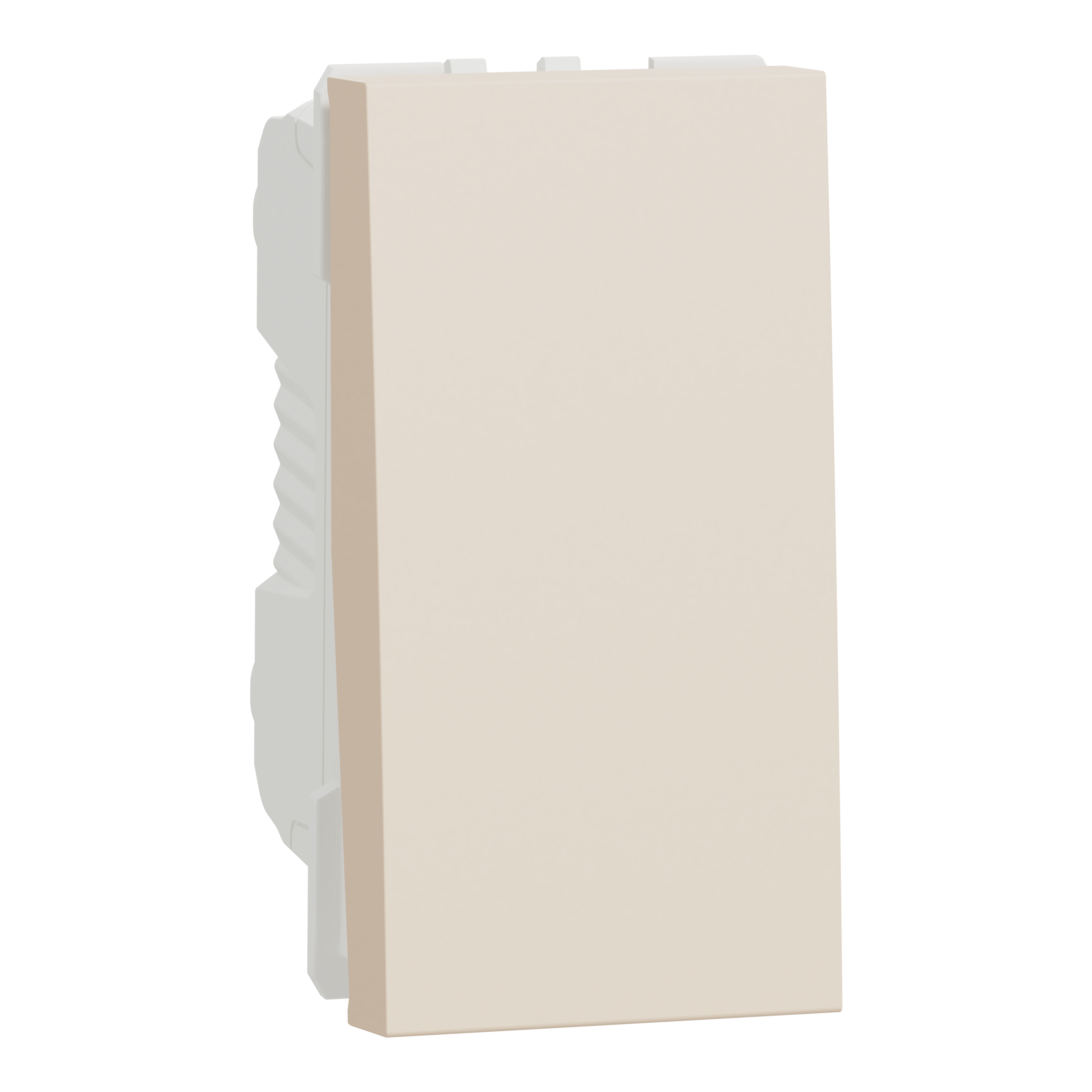 Switch, New Unica, 1-pole 1-way, 16AX, 1 module, beige