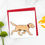Thumbnail: Labradoodle Card - 15cm square blank birthday card