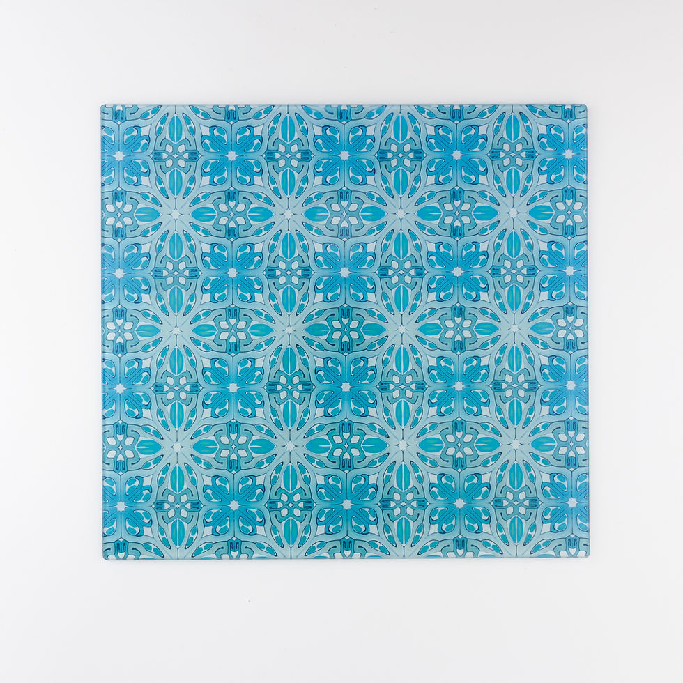 Thumbnail: Art Deco turquoise worktop saver