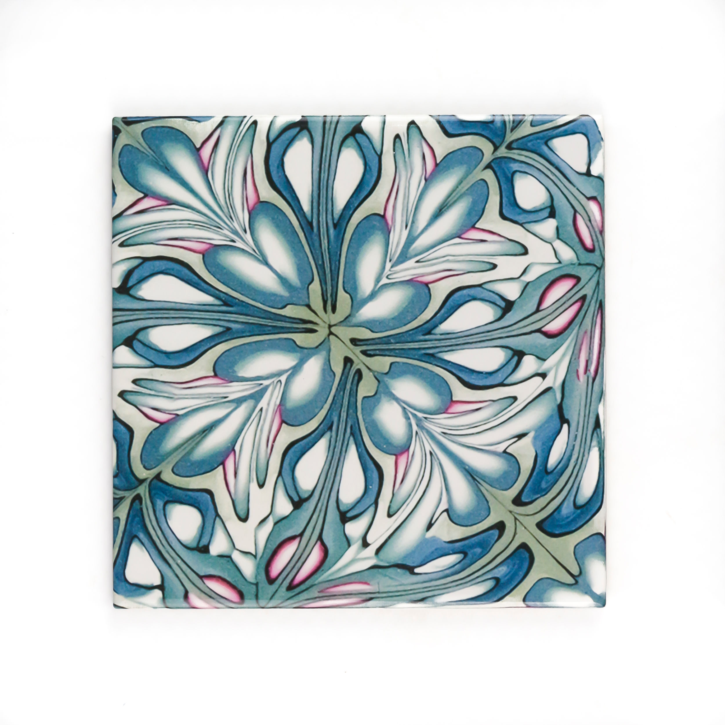 Large Scale Flourishing Garden tiles - Fired Ink version