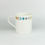 Thumbnail: Fishbones mug - rust, blue, grey, mustard
