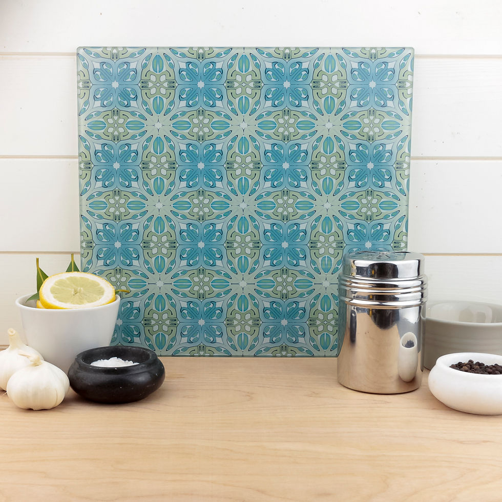 Thumbnail: Suzanne muted greens and blues worktop saver