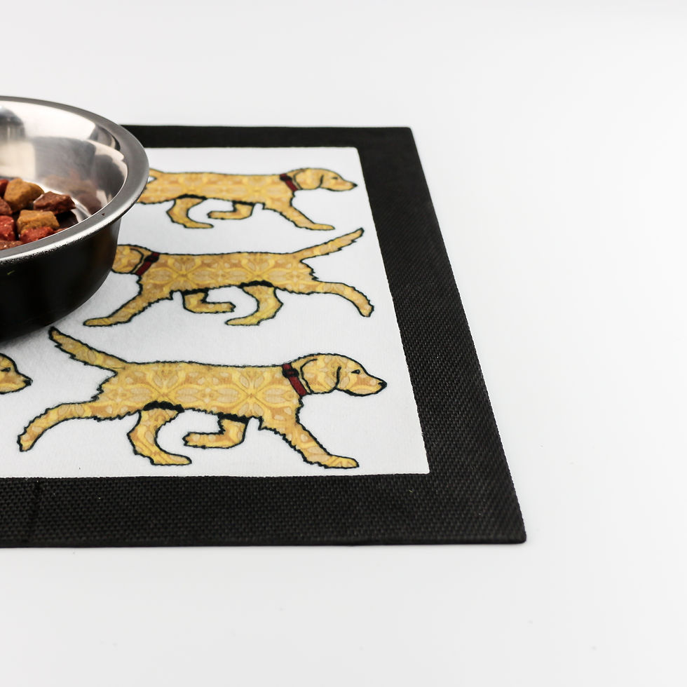Thumbnail: Labradoodle Puppy Pet Food Placemat