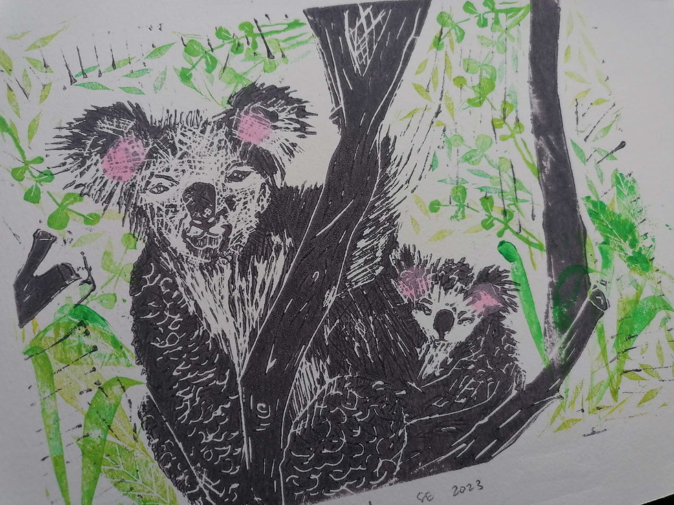 Thumbnail: Mother and Child By @paper.fight.art