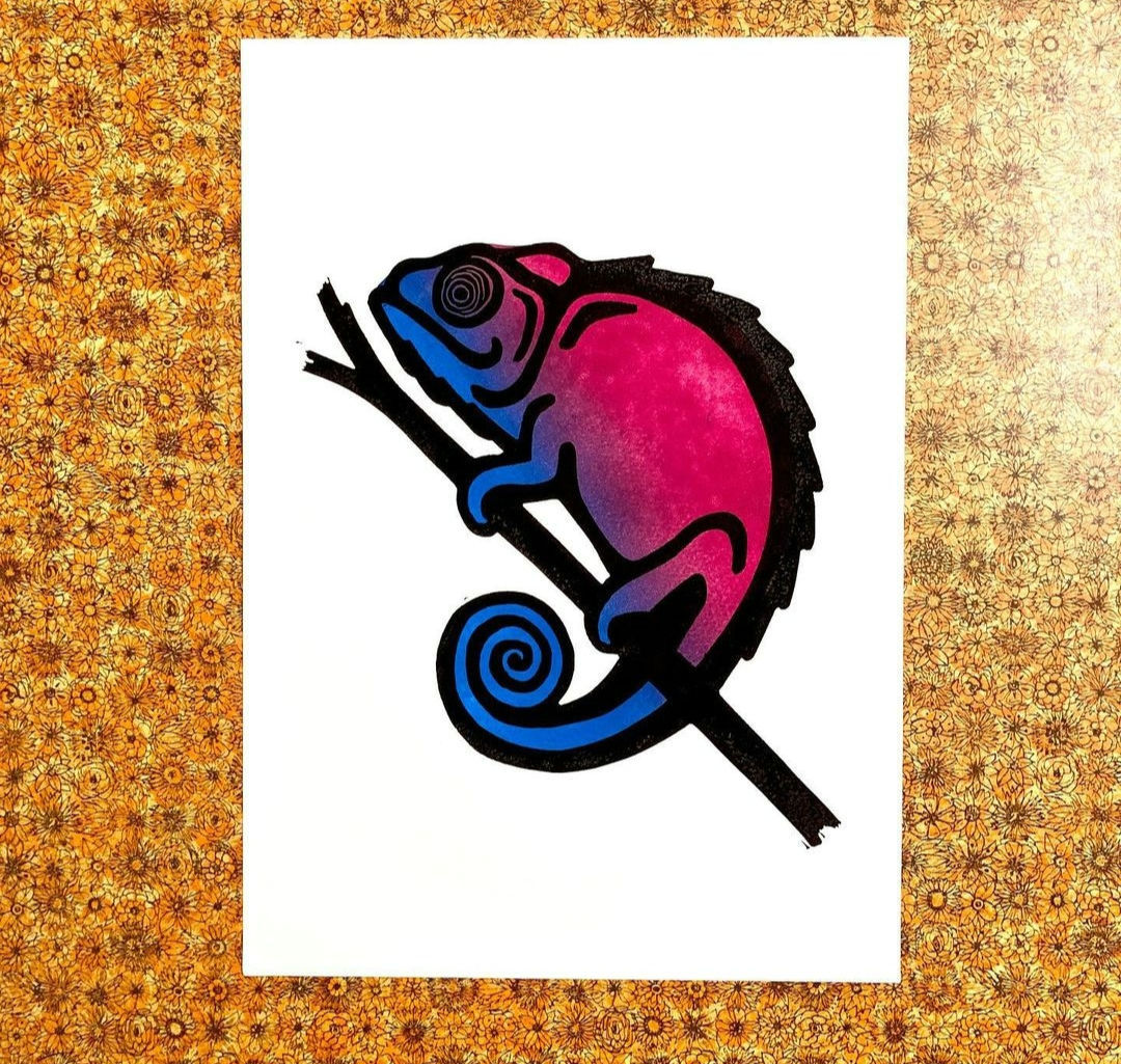 Chameleon By @unruly_print