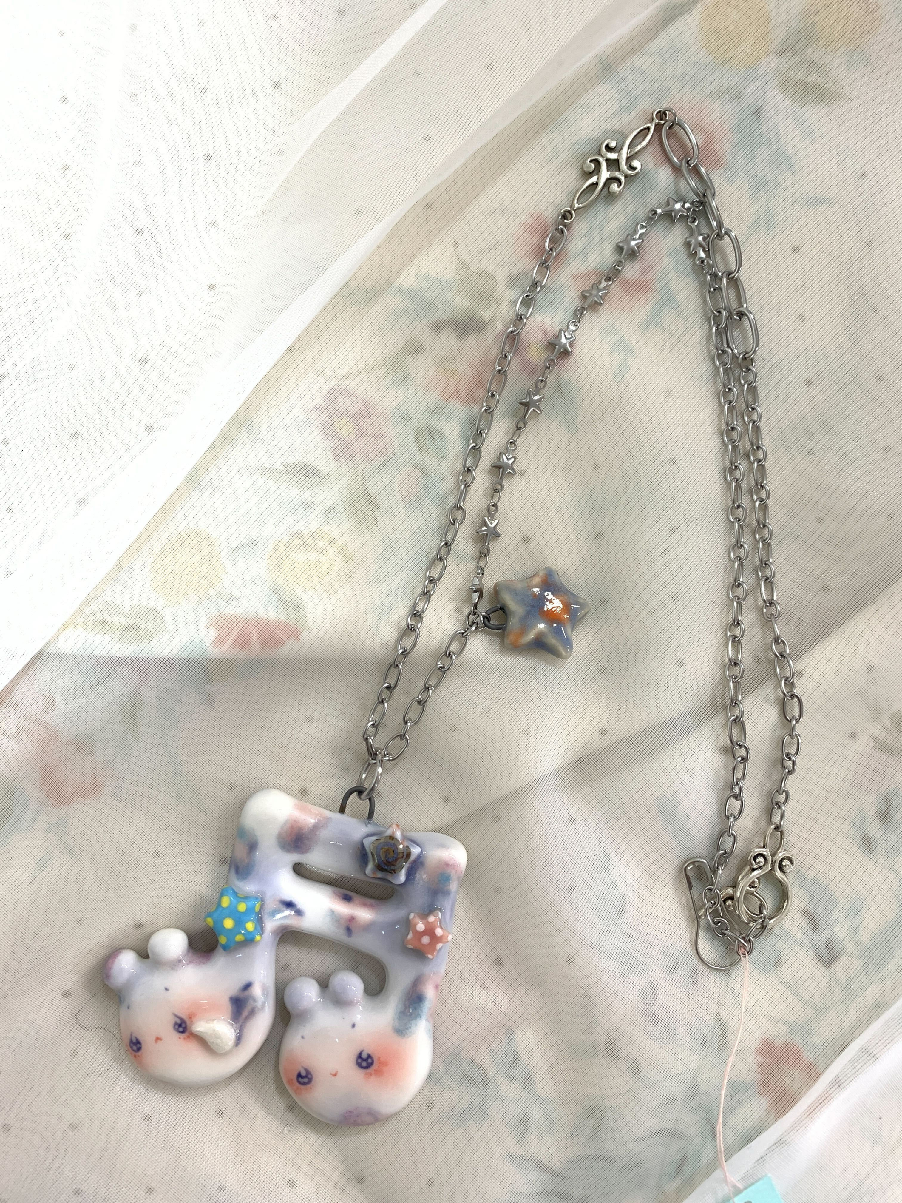 ★ sugarscoop ★おんぷ necklace 2連符