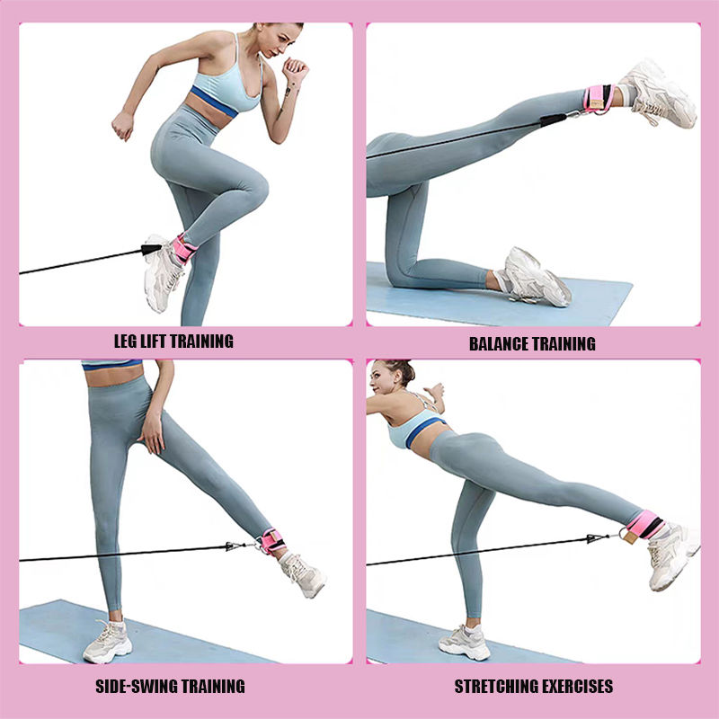 Thumbnail: Resistance Band Ankle Straps Set