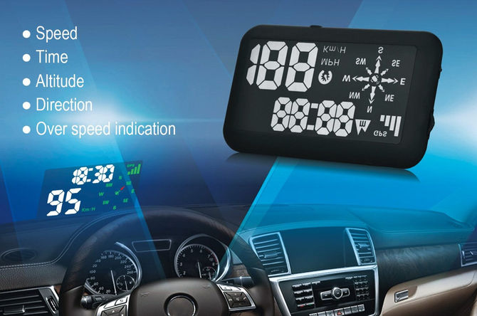 Echoman Universal GPS Car Head Up Display, HUD, Speedometer, for all Car Models