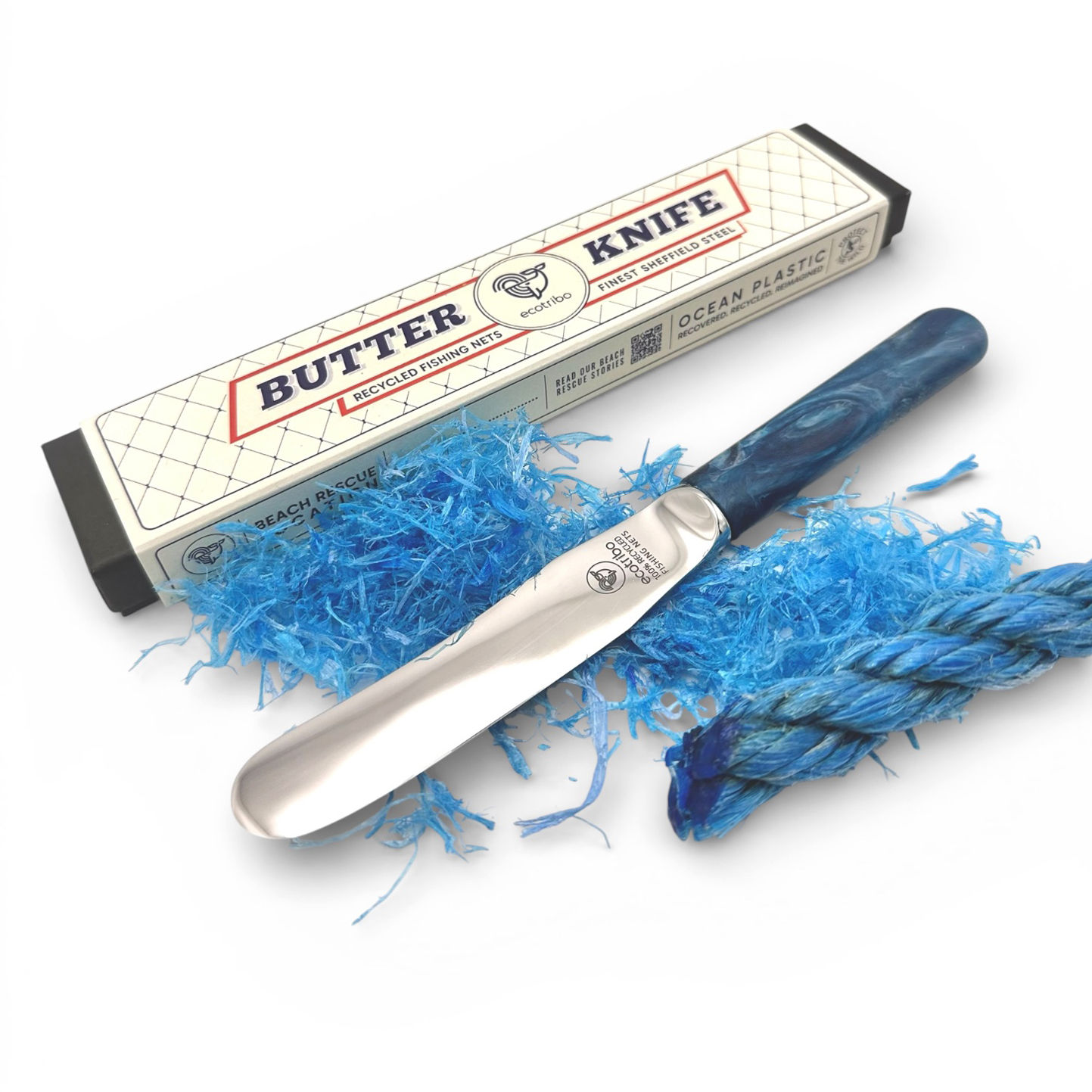 Recycled Butter Knife – Eco Friendly Ocean Plastic | Blue