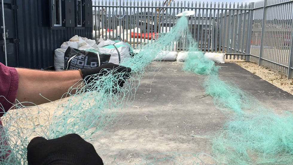 Some of the more common types of recycled ocean plastics are fishing nets. Cornish gill nets are a great material that can be recycled into a number of new and innovative products