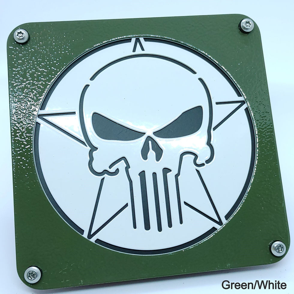 Thumbnail: Skull 2 Color - Green Front Plate