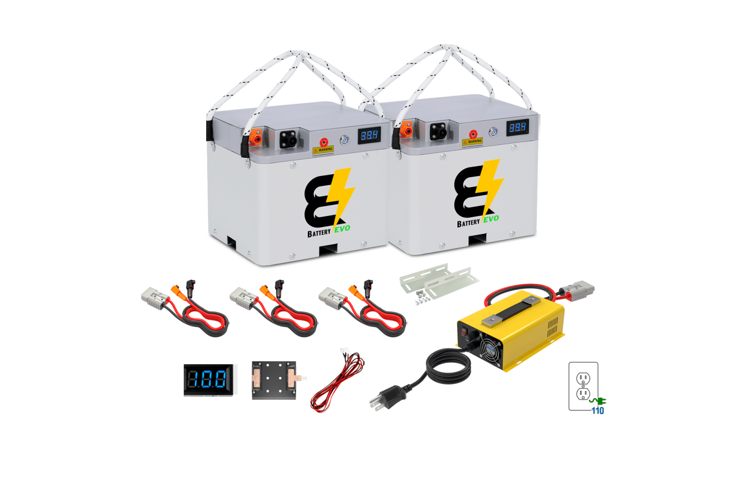 36V 5 kWh Battery 2X Kit