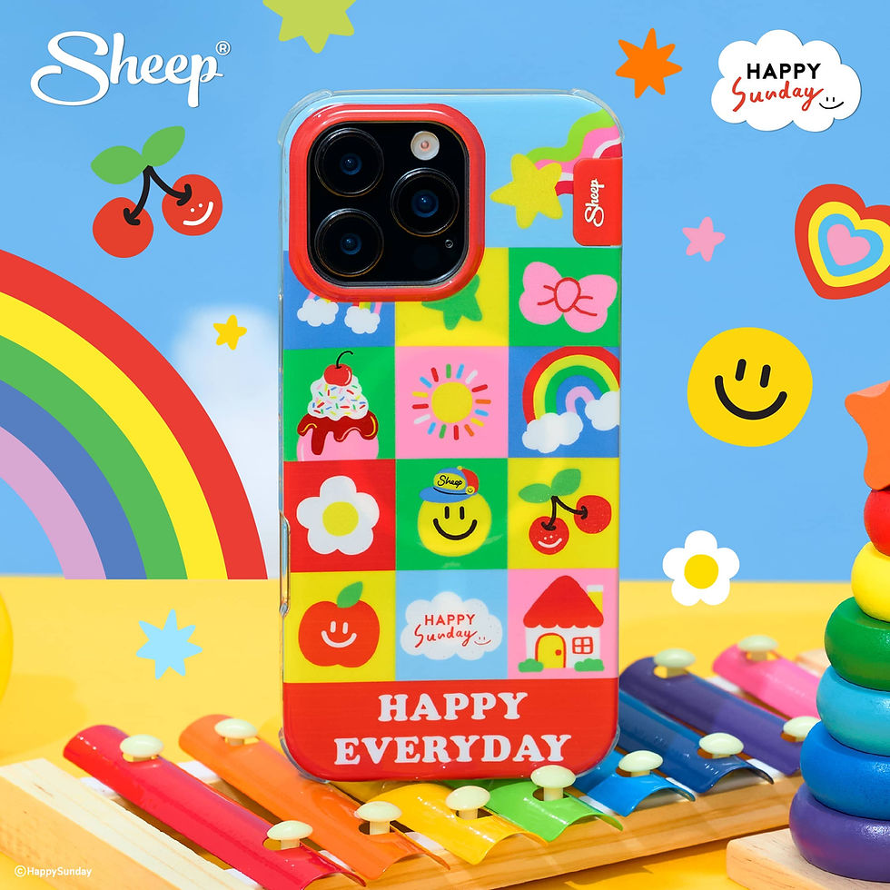 ภาพขนาดย่อ: เคสทึบลายน่ารัก เคสมือถือ Happy Sunday เคสสีสันสดใส เคสiPhone16
