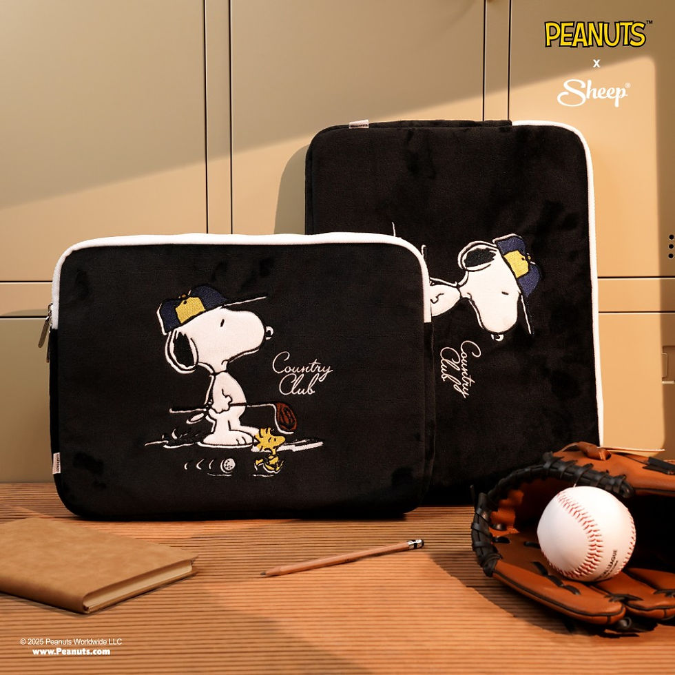 ภาพขนาดย่อ: พกไปเรียน Sleeve Peanuts กระเป๋าใส่คอม Snoopy กระเป๋า Peanuts ลิขสิทธิ์แท้