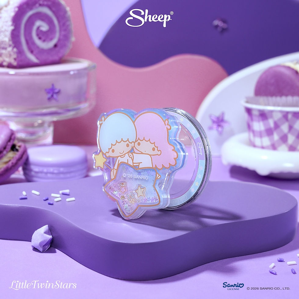 ภาพขนาดย่อ: ที่แปะมือถือ little twin stars magsafe phone accessories ใช้คู่เคส sanrio ลิตเติ้ลทวินสตาร์ ลิขสิทธิ์แท้ เขย่า ได้ griptok