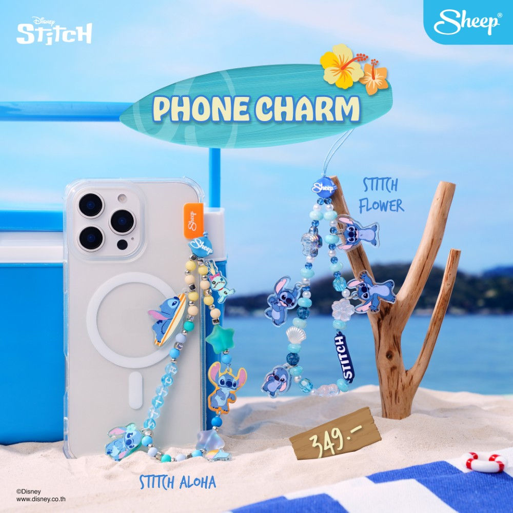 charm สายห้อยโทรศัพท์ stitch สายคล้องมือ สติช  เคสไอโฟน สติทช์