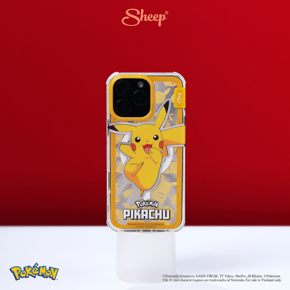 ภาพขนาดย่อ: Pikachu พิคาชู Phone Case เคส Pokémon โปเกมอน ลิขสิทธิ์แท้ น่ารัก MagSafe แม่เหล็ก สี เหลือง Hologram Charm