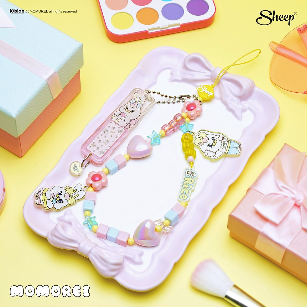 ภาพขนาดย่อ: สายห้อยโทรศัพท์  โมโมเรอิ เกาหลี charm momorei accessories แต่งเคส