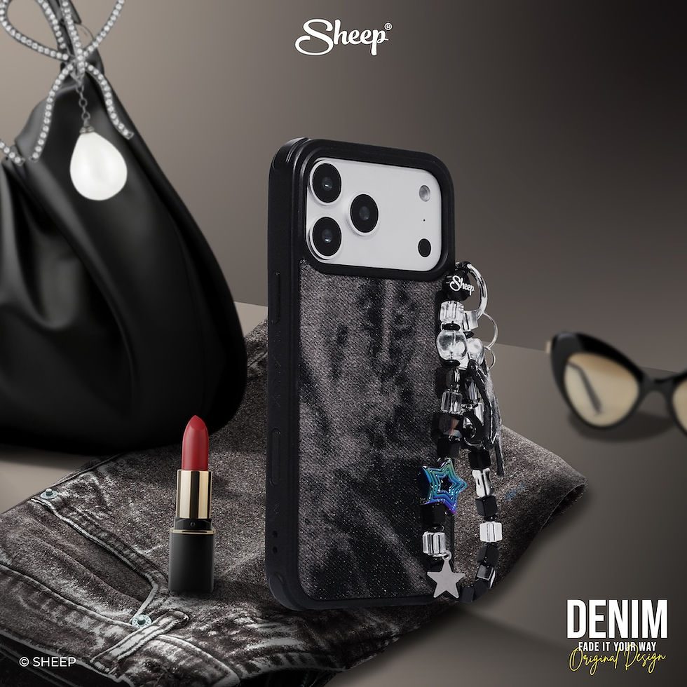 ภาพขนาดย่อ: ไอโฟน ยีนส์ เคส case iPhone 17 Pro Max Jeans ถอดได้ magsafe แม่เหล็ก สี ดำ เดนิม Denim แถมฟรี keychain พวงกุญแจ