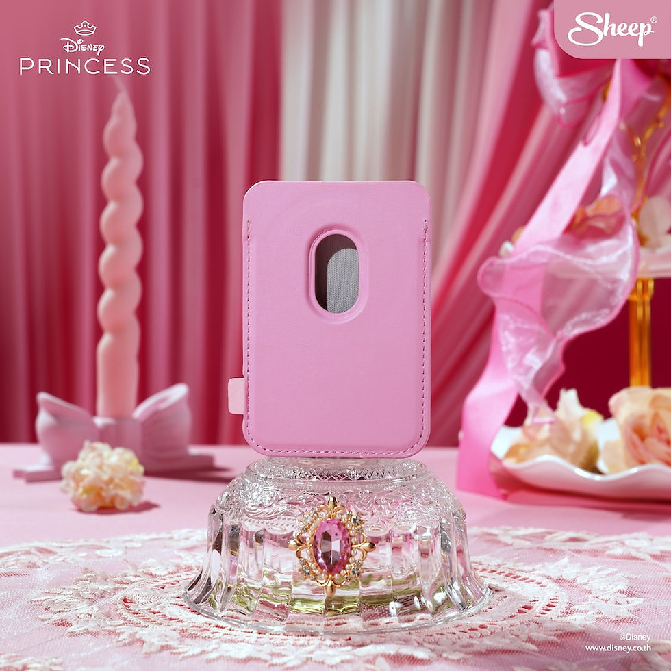 ภาพขนาดย่อ: disney princess เจ้าหญิงดิสนีย์ phone wallet แอเรียล ariel ที่ใส่บัตร แปะมือถือ accessories สีชมพู