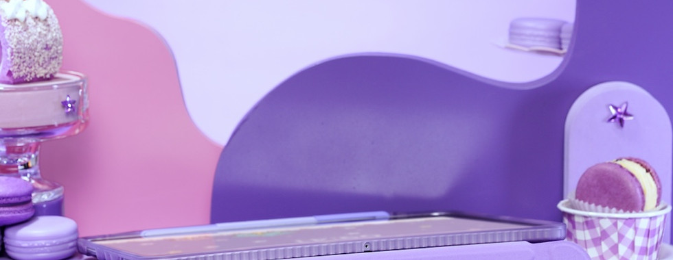 เคส sanrio case little twin stars ซานริโอ้ ฝาแฝด kiki lala ลิตเติลทวินสตาร์ ของแท้ ไอแพด ipad ลิขสิทธิ์แท้ สีม่วง ดวงดาว แบรนด์ applesheep sheep ลายน่ารัก เคสลิตเติ้ลทวินสตาร์ กันกระแทก