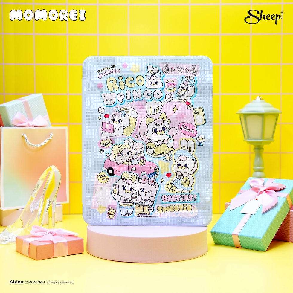 ภาพขนาดย่อ: เคสไอแพด โมโมริโอ สีพาสเทล น่ารัก  ipad case momorei rico pinco