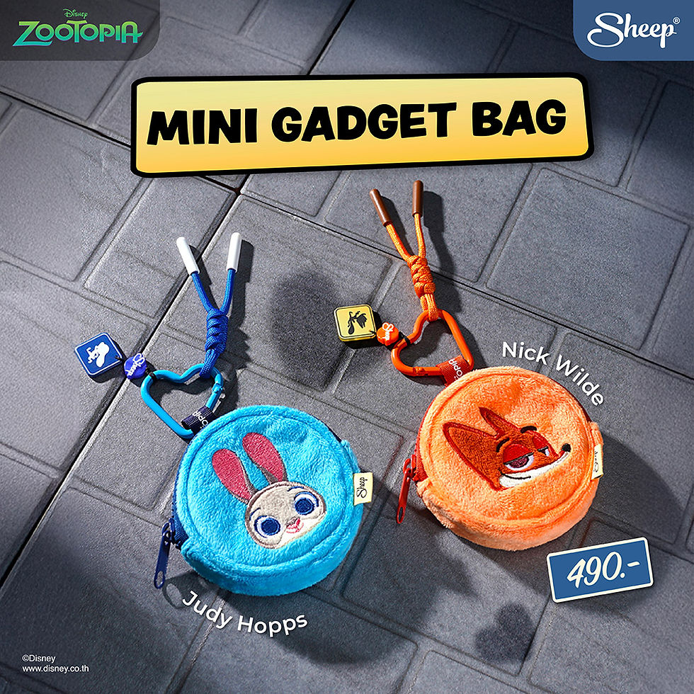 พวงกุญแจกระเป๋า zootopia nick & judy mini gadget bag นิค จูดี้ คู่จิ้น ซูโทเปีย
