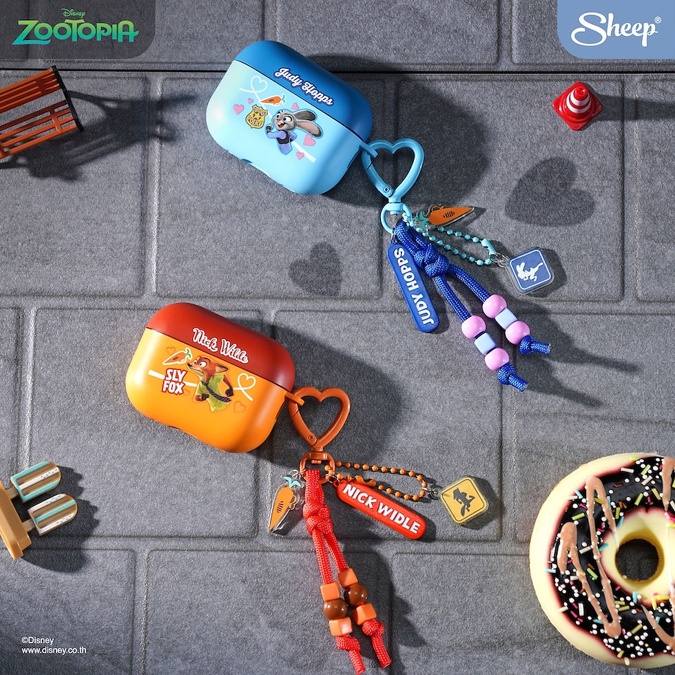 ภาพขนาดย่อ: เคสแอร์พอด คู่จิ้น นิค จูดี้ ซูโทเปีย zootopia nick & judy airpods case แถม พวงกุญแจ