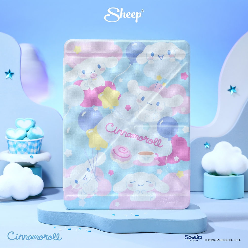 ภาพขนาดย่อ: cinnamoroll ipad case sanrio ซินนามอนโรล เคสไอแพด กันกระแทก น้ำหนักเบา พกง่าย ลิขสิทธิ์แท้ ซานริโอ้ สีฟ้า ชมพู