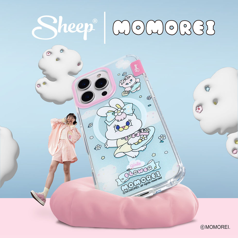 ภาพขนาดย่อ: เคสไอโฟน momorei rico pinco สีพาสเทล ลายน่ารัก magsafe มีของแถม