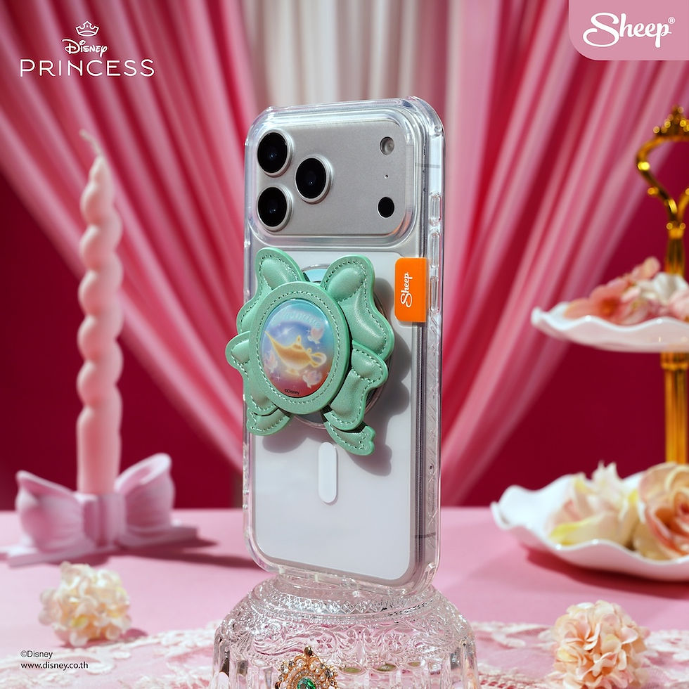 ภาพขนาดย่อ: Phone Grip เคส case Jasmine จัสมิน ที่แปะมือถือ MagSafe ลิขสิทธิ์แท้ Disney Princess เจ้าหญิง Bow แม่เหล็ก โบว์ สีเขียว