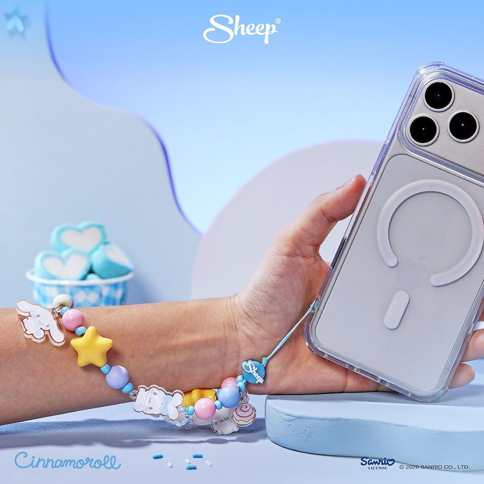 ภาพขนาดย่อ: phone charm cinnamoroll สายห้อยมือถือ ซินนามอนโรล ลูกปัด สีฟ้า ใช้คู่เคส sanrio ลิขสิทธิ์แท้ accessories