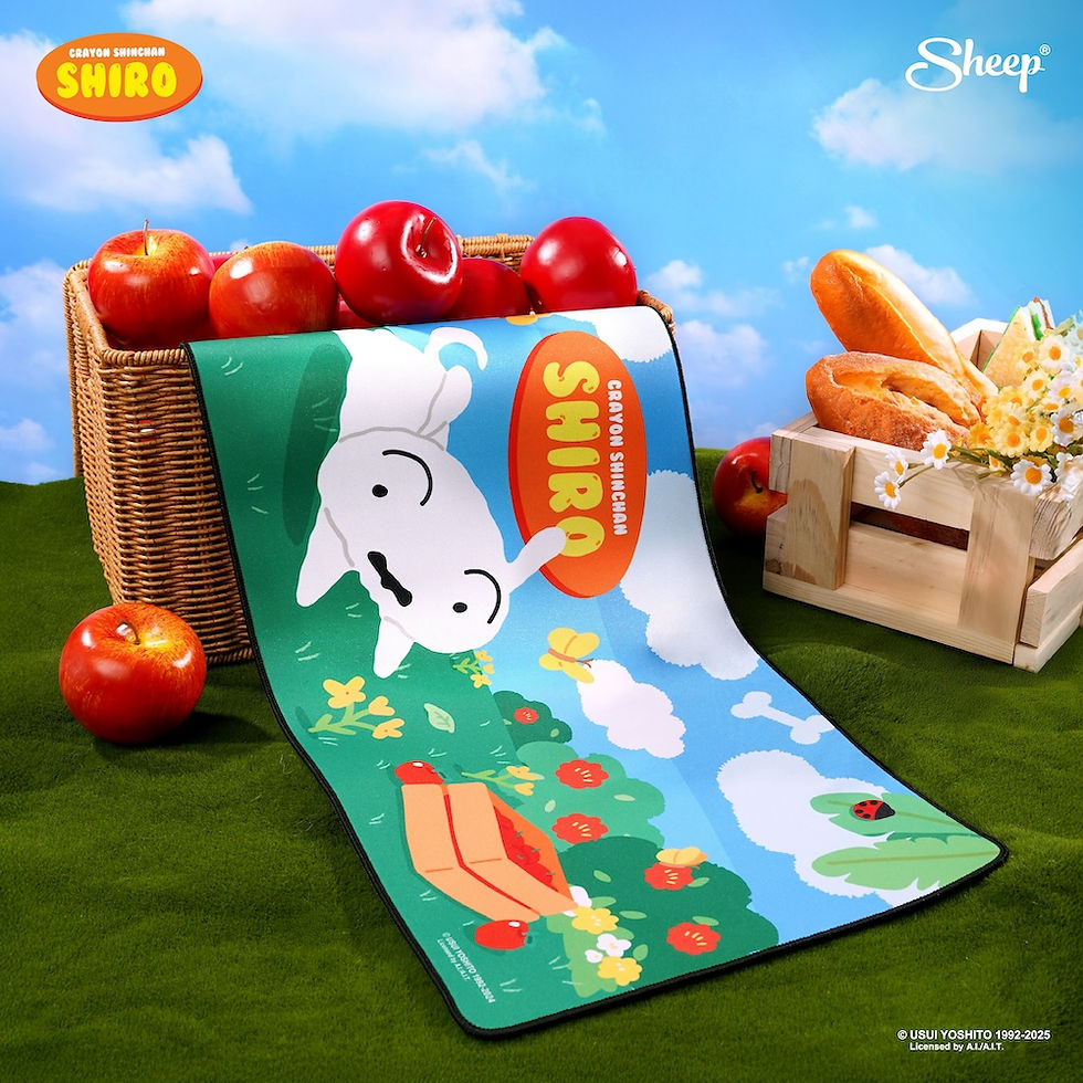 ภาพขนาดย่อ: Mousepad Shiro  อุปกรณ์ตกแต่งโต๊ะคอม แผ่นรองเม้าส์ ชินจัง สีสดใส แต่งโต๊ะ