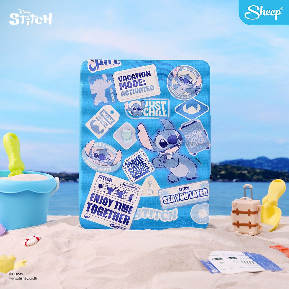 ภาพขนาดย่อ: เคสคอลแลป stitch iPad stitch ลิขสิทธิ์แท้ เคส iPad Gen เคสไอแพดแบบหนัง สติทช์