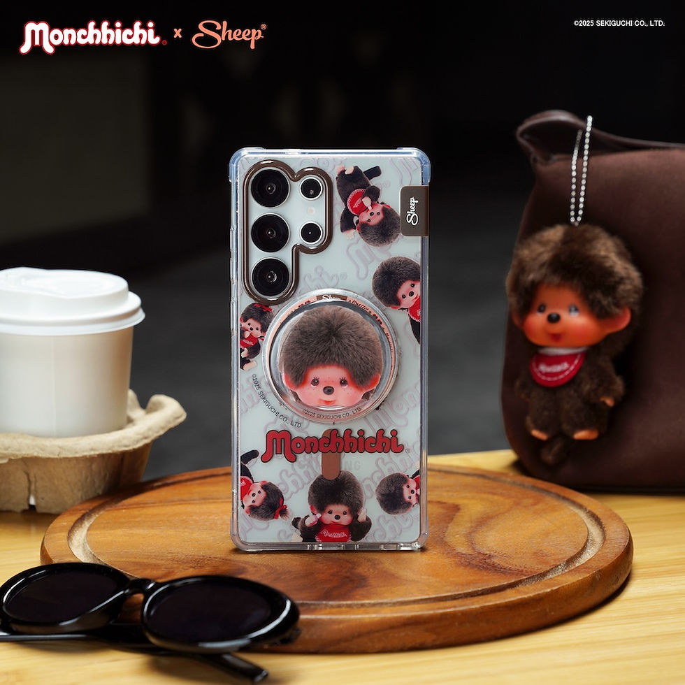 ภาพขนาดย่อ: เคสซัมซุง กันกระแทก ลายน่ารัก ม่อนชิชิ monchhichi samsung magsafe case แบบใส
