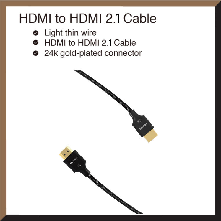 ภาพขนาดย่อ: สาย HDMI MAZER แบบถักไนลอนทนทาน ความยาว 3 เมตร มาตรฐาน HDMI 2.1 เหมาะสำหรับเชื่อมต่อ PS5, Xbox, Smart TV และจอ 8K