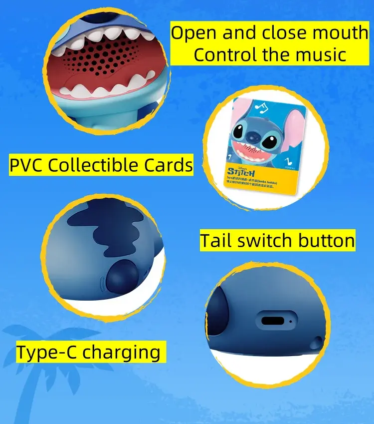 ภาพขนาดย่อ: ลำโพง ไร้สาย bluetooth speaker สติทช์ martube บลูทูธ lilo & stitch ตั้งโต๊ะ แต่งบ้าน