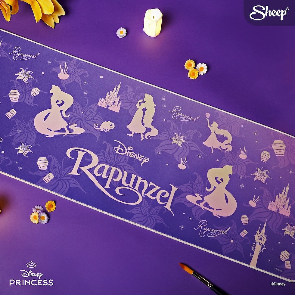 ภาพขนาดย่อ: แผ่นของเมาส์เจ้าหญิงดิสนีย์ ของแท้ Mousepads Disney Rapunzel ของใช้ดิสนีย์